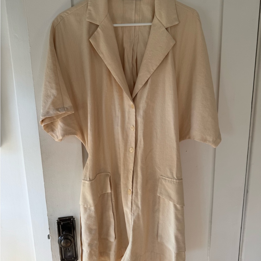 Zara romper open back linen